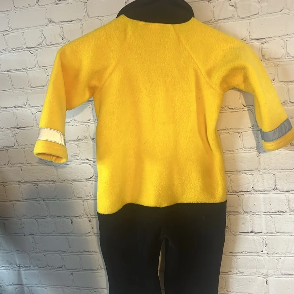 Old Navy toddler fire chief onsie. Warm and fuzzy fleece. Reflective patches